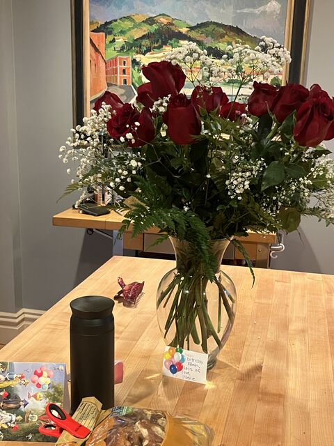 Alan's 2024 birthday flowers
