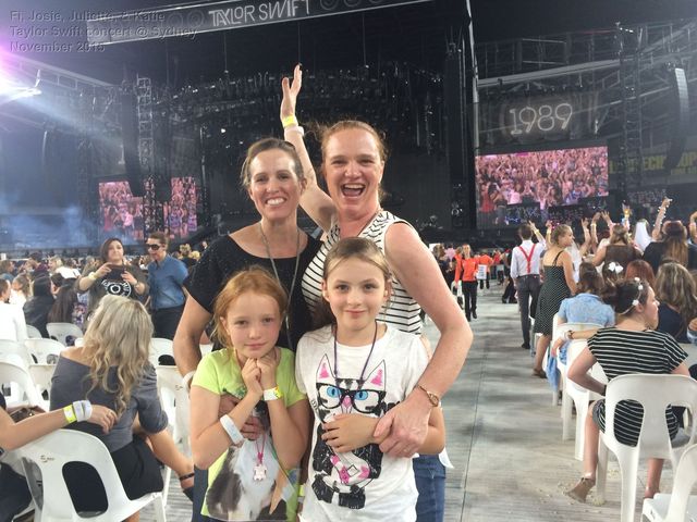 Juliette, Katie, Fi, & Josie at the Taylor Swift concert

