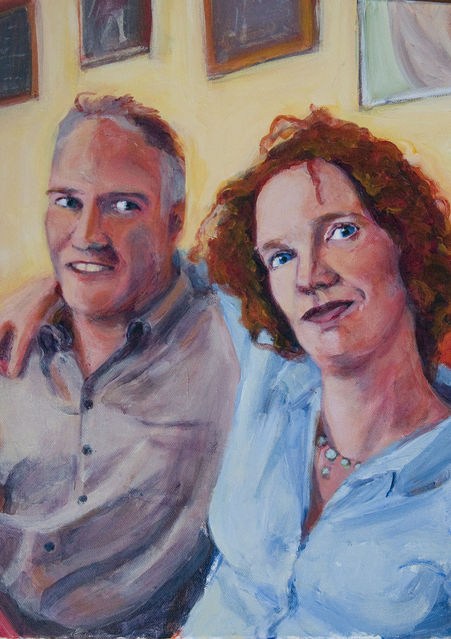 The Honeymooners (painted by Caroline Wampole)
